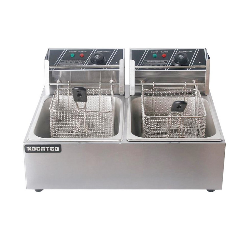 картинка Фритюрница электрическая Kocateq EF52 c 2 ваннами 5+5 л