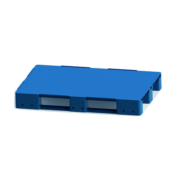 Поддон сплошной Plast 1200x800x150 на 3-х полозьях синий